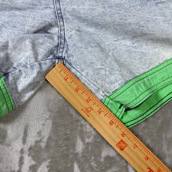 Vintage Off the Top Shorts XL Chambray Stonewash Cotton USA - Picture 9 of 9